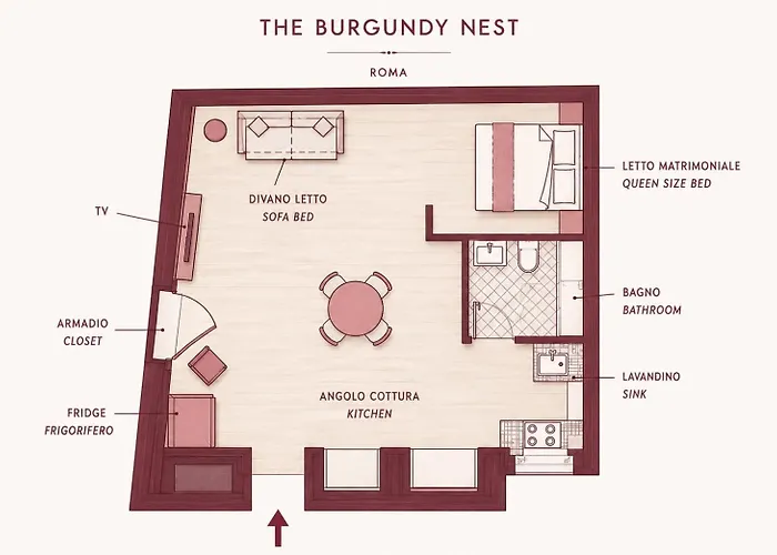The Burgundy Nest Campo De' Fiori *
